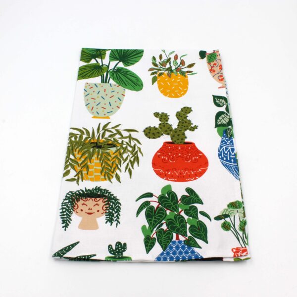 Cotton Tea Towel – Pot Plants